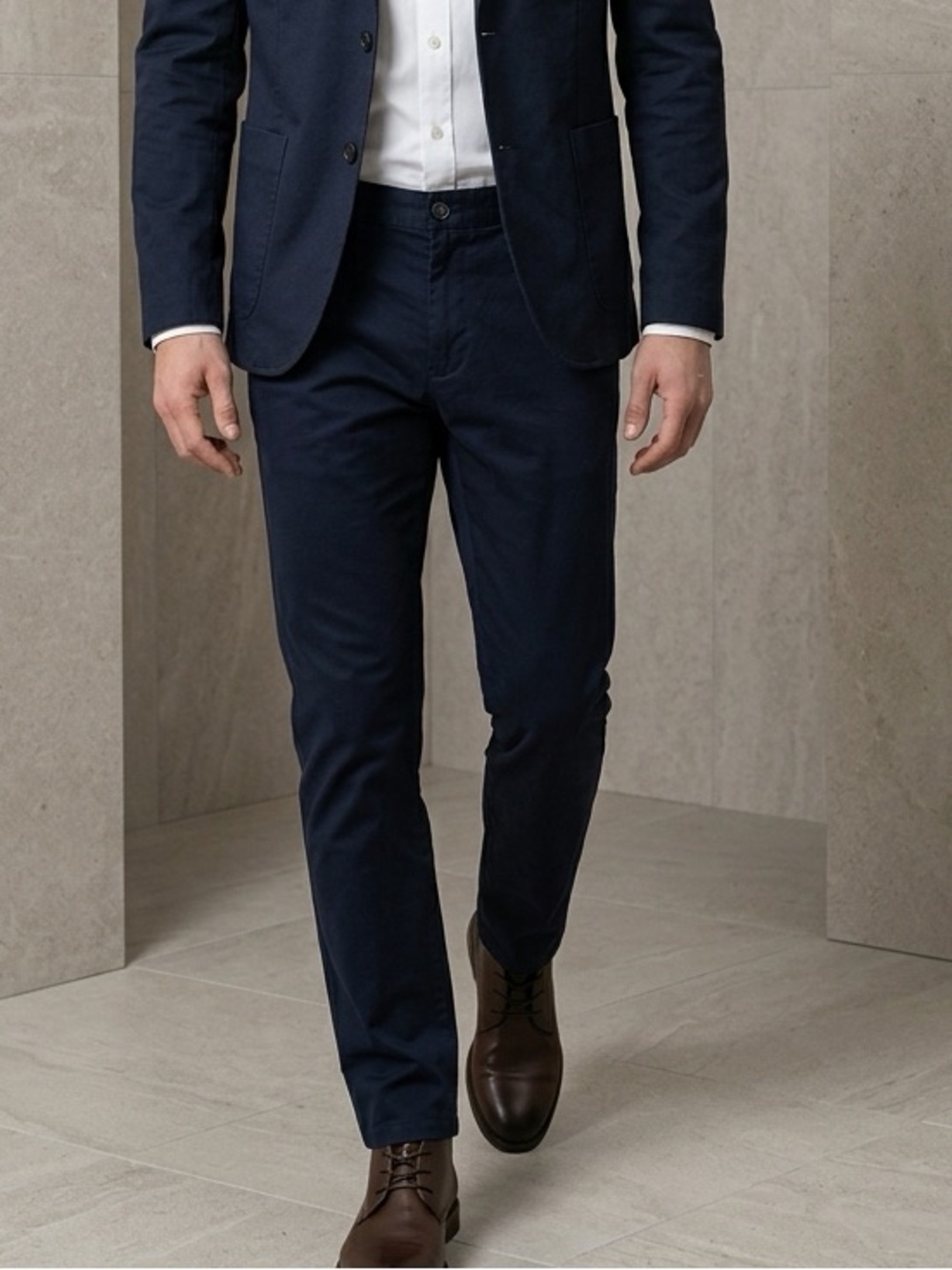 Gap 38 x 32 slim navy‎ blue chinos